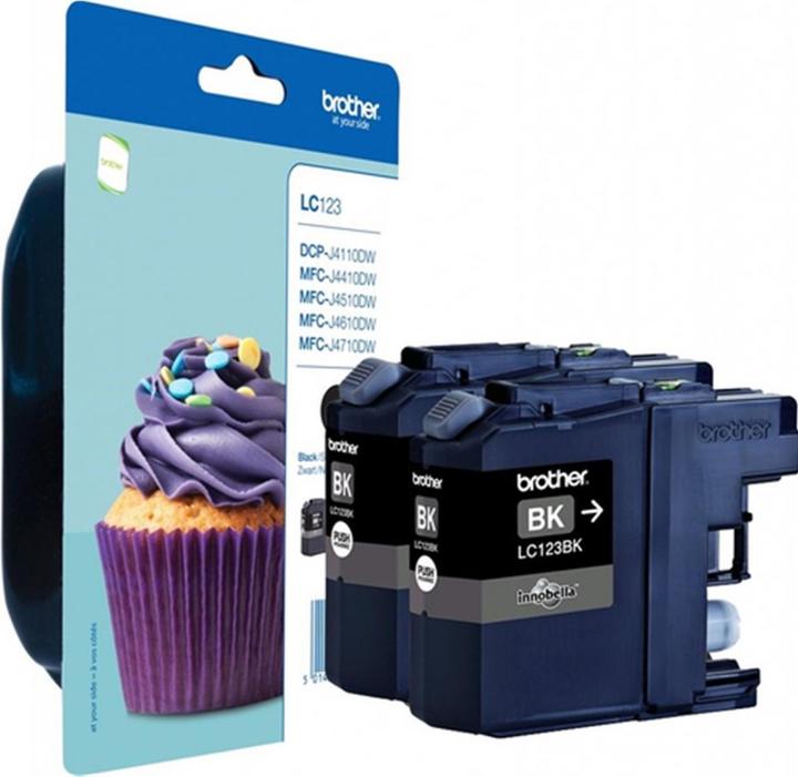 Actual product image Brother LC-123 BK Doppelpack (FC)