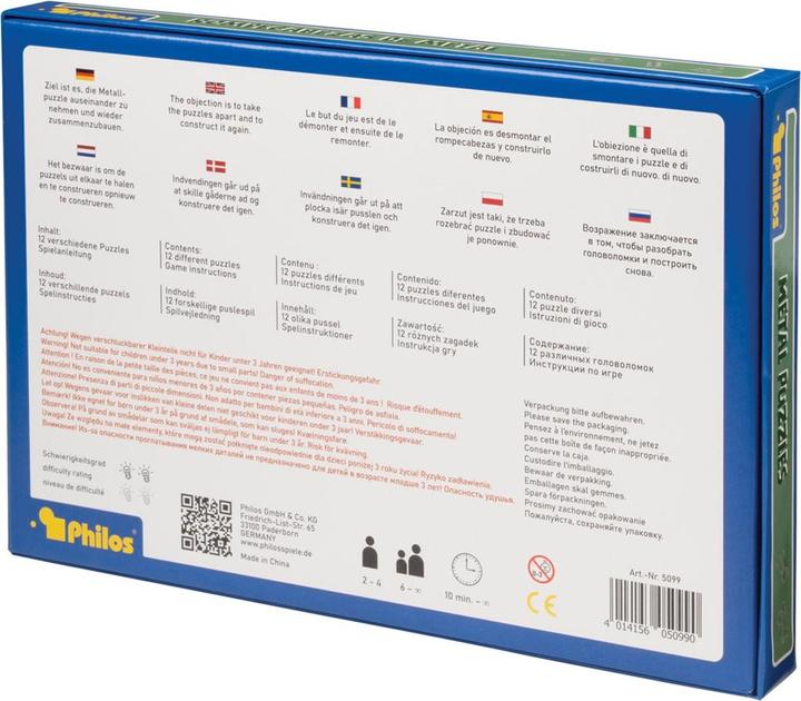 Image du produit Philos Puzzle en métal (Allemand)