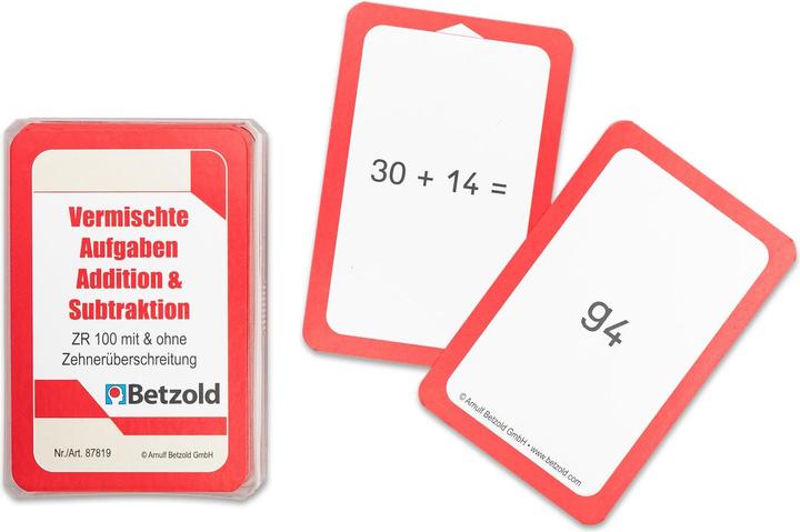 Actual product image Betzold Addition/Subtraction, ZR 100 - Magic Cylinder Card Set (German)