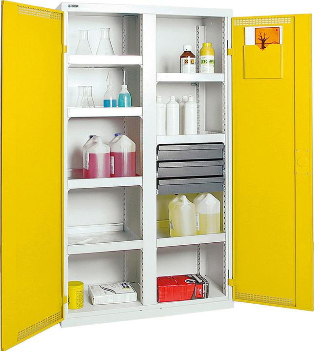 Produktbild kaiserkraft Umweltschrank, Türen gelocht (100 cm, 180 cm)
