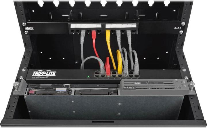 Image du produit Eaton SmartRack 16U Low-Profile Vertical-Mount Wall-Mount Half-Height Server Rack Enclosur (16 HE, Rack 19 pouces)