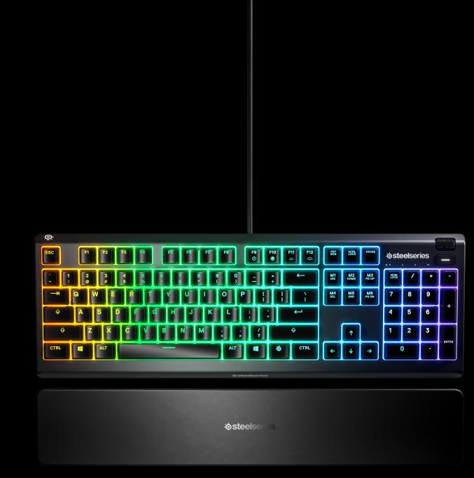 Image du produit SteelSeries Clavier de jeu Apex 3, disposition américaine (US, Filaire)