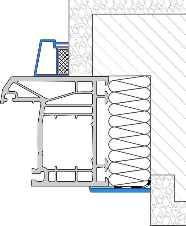 Actual product image Exte Flat moulding on roll (window moulding) self-adhesive without lip 20 mm, white (2.50 mm)