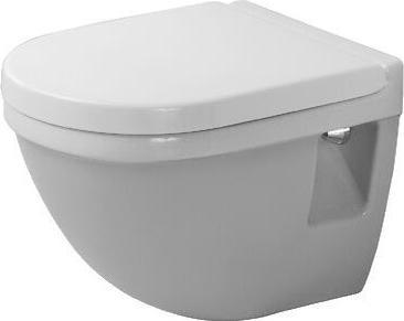 Actual product image Duravit Wall-hung WC STARCK 3 COMPACT deep, 360x485mm HygieneGlaze white