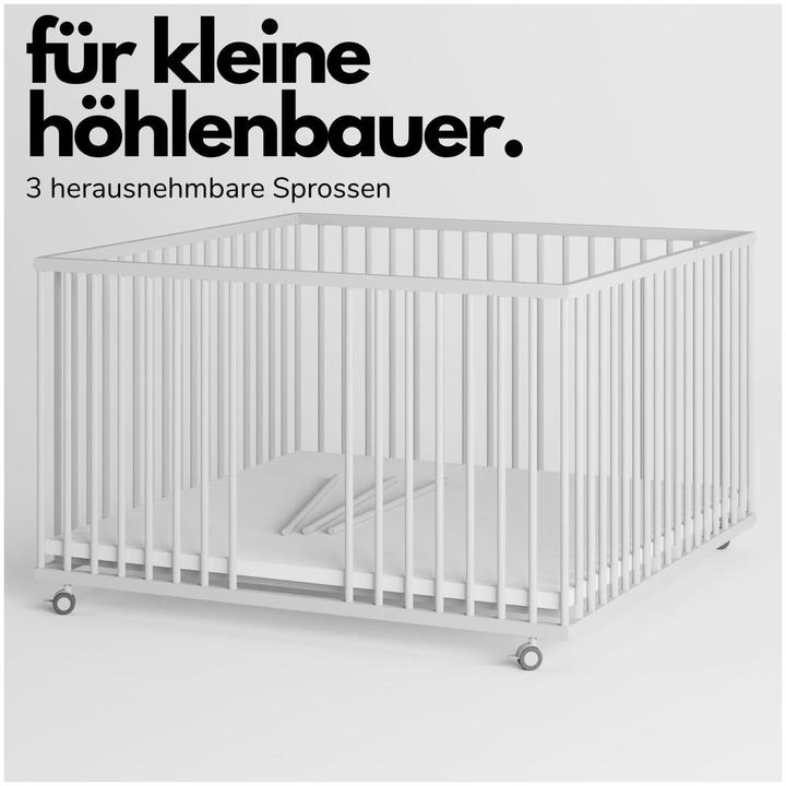 Actual product image Sämann Premium playpen with rungs (120 cm, 120 cm)