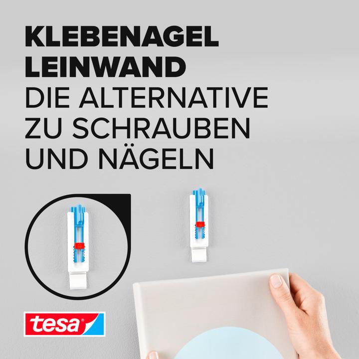 Produktbild tesa Klebenagel für Tapete & Putz, ideal für Leinwand & Keilrahmen