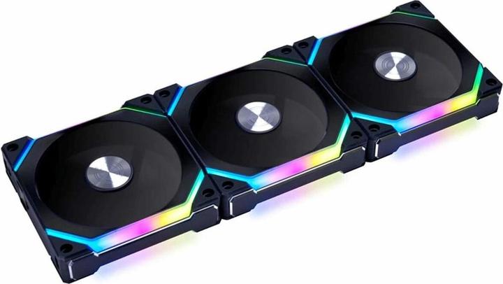Produktbild Lian-Li UNI FAN SL120 V2 ARGB-PWM-Lüfter, 3er-Pack - 120 mm, schwarz (120 mm, 3 x)