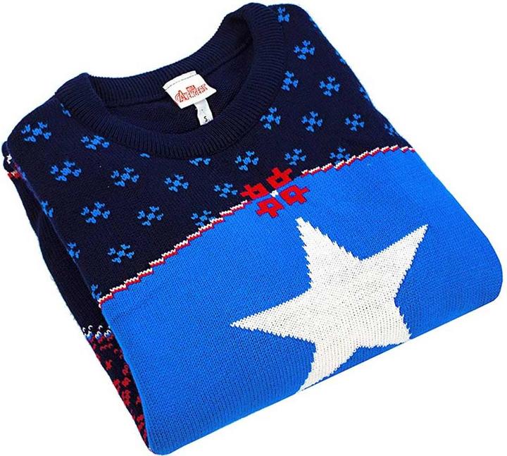 Produktbild Captain America Sweatshirt weihnachtliches Design (S)