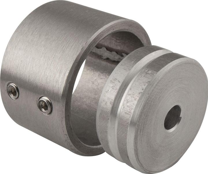 Produktbild Simausrom Schrankrohrlager 2-Teilig | Ø¸ 22 mm für Rohr Ø¸ 20 mm | Edelstahl geschliffen (1 Stk.)