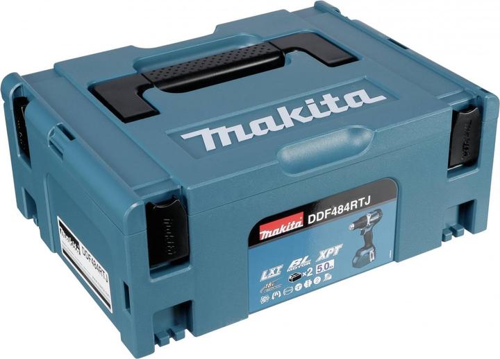 Produktbild Makita DDF484RTJ Akku-Bohrschrauber, 18 V, 2x 5,0 Ah Li-Ion, 54 (Akkubetrieb)