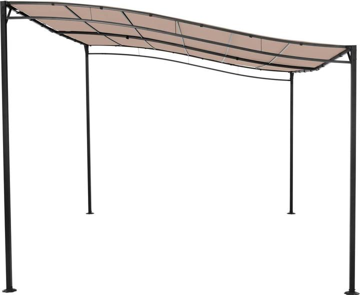 Actual product image Uniprodo Gazebo Sun Shade - 3 x 4 m - beige (300 cm, 408 cm)