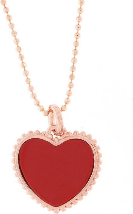 Produktbild Thomas Sabo Kette und Anhänger rotes Herz rosè vergoldet AIR-KE1743-109-10 (925 Sterling Silber, 45 cm)