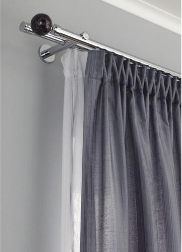 Actual product image Gardinia Curtain ring with sliding insert chrome, 10 pieces
