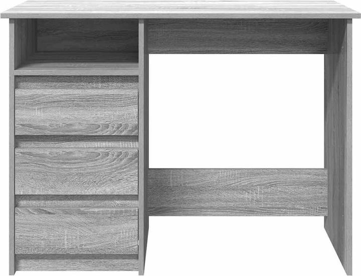 Actual product image VidaXL Desk Grey Sonoma 102x50x75 cm Wood-based office desk Table (102 x 50 x 75 cm)