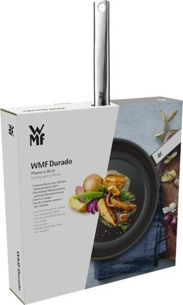 Productafbeelding WMF Roestvrijstalen koekenpan met antiaanbaklaag 28 cm Inductie Durado coating (28 cm, Koekenpan, Roestvrij staal)