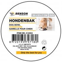 Produktbild Benson Hundenapf SS 29 x 22 x 7 cm