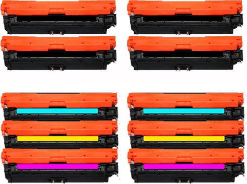 Actual product image Hermex Compatible HP Color LaserJet CP5225dn Toner Cartridges (M, Y, FC, C)