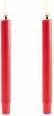 Productafbeelding Piffany Copenhagen Uyuni - LED mini taper kaars 2-pack - Rood, Glad - 1,3x13,8 cm (UL-TA-RE01312-2) (2 x)