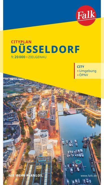 Actual product image Falk City map Düsseldorf 1:20 000 (German)