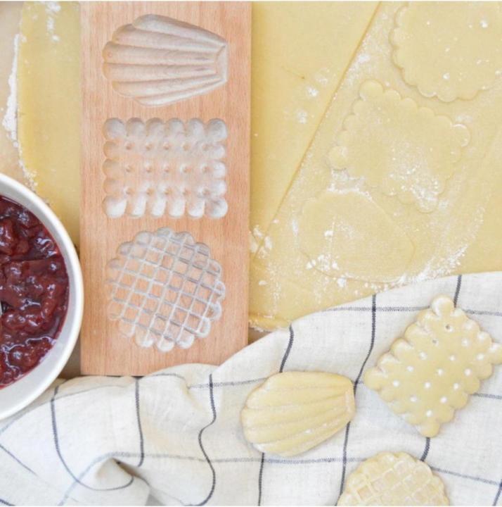 Immagine prodotto ScrapCooking Stampo in legno per biscotti ripieni Petits Biscuits, 20x10x2cm