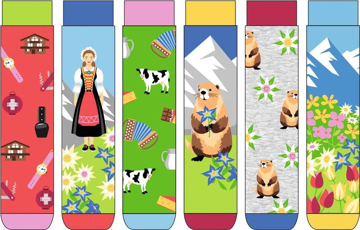 United Oddsocks Swiss you were here (3er Pack, 37 - 42)