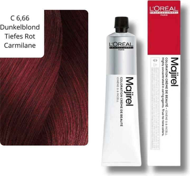 Immagine prodotto L'Oréal Professionnel Majirouge Abs (6,66 biondo scuro rosso intenso)
