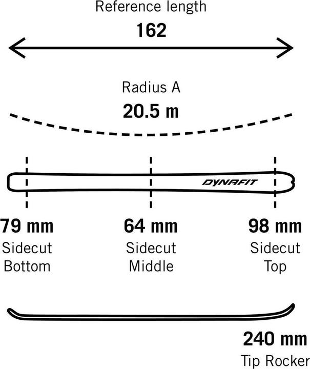 Image du produit Dynafit Ski de randonnée Mezzalama (162 cm, Sans reliure)
