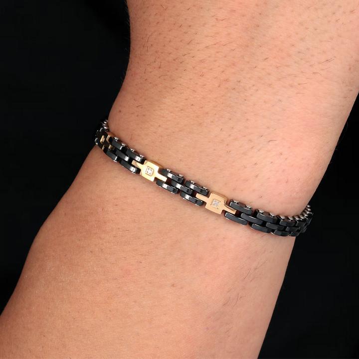 Produktbild Morellato Diamonds Br Blk Ceramic+Dia.Yg (22 cm, Edelstahl, Keramik)