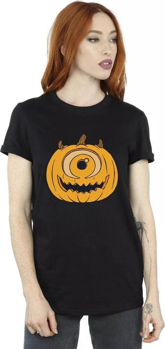 Actual product image Disney Womens/Ladies Pumpkin Cotton Boyfriend Halloween T-Shirt (S)
