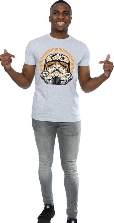 Actual product image Star Wars Mens Stormtrooper Dia De Los Muertos T-Shirt (S)