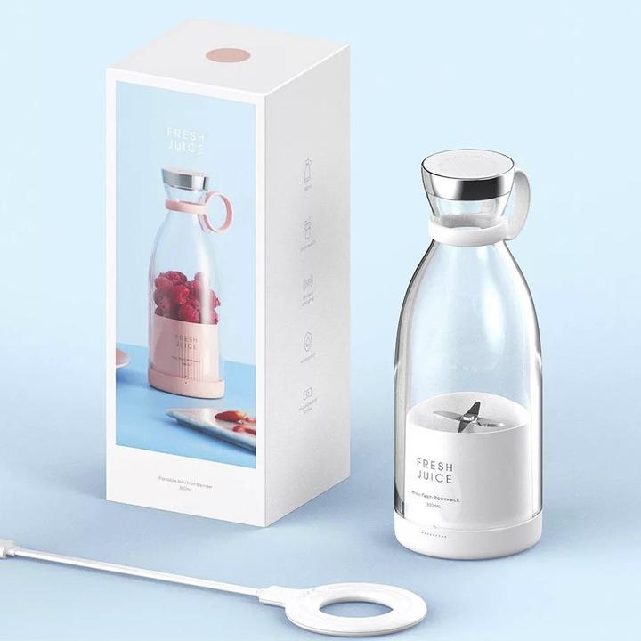 Actual product image PhoneLook Fresh Juice Smoothie Maker mixeur 350ml portable blender avec station de charge à induction USB