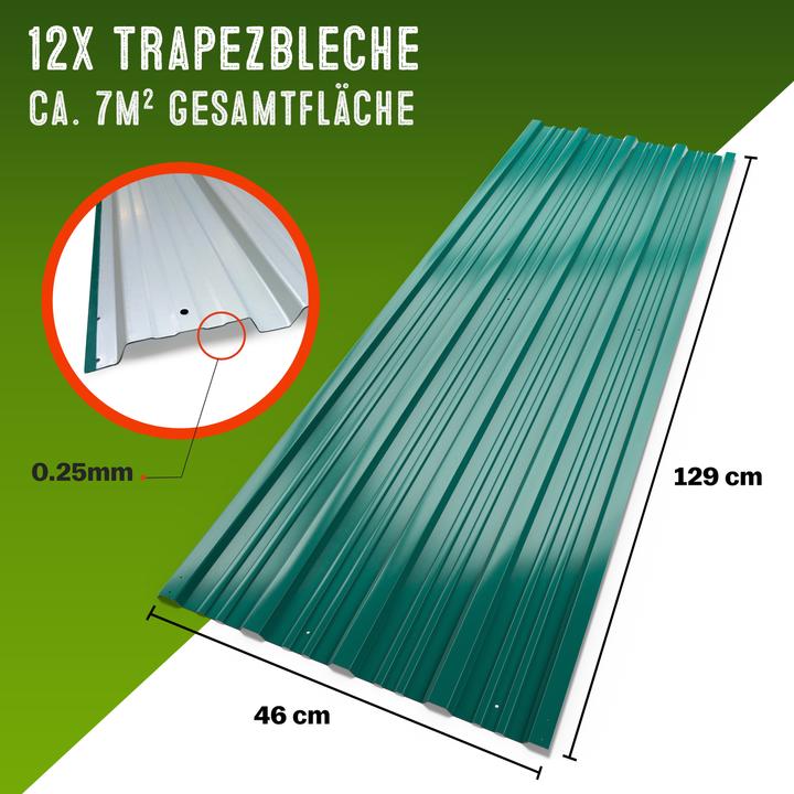 Image du produit Deuba 12x tôle trapézoïdale