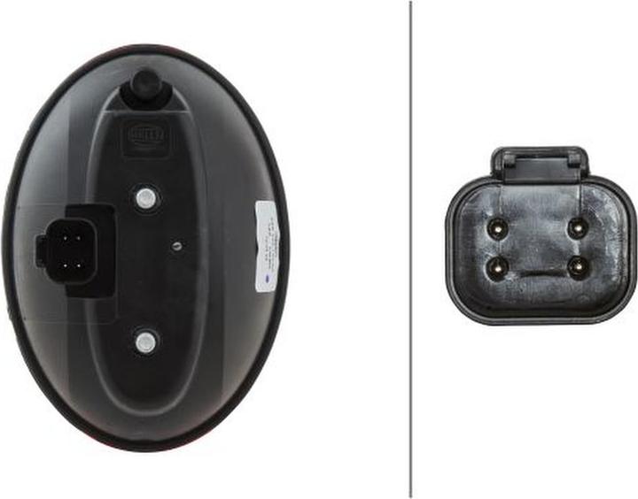 Actual product image Hella 30 Tail lights bulb technology attachment for FENDT VALMET AGCO MANITOU