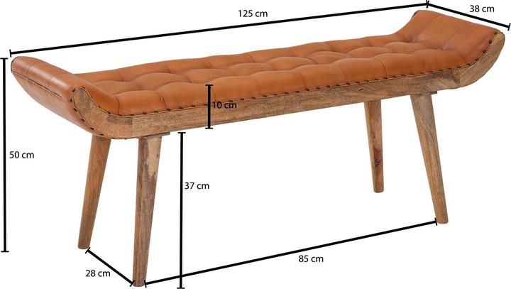 Actual product image FineBuy Bench (125 cm)