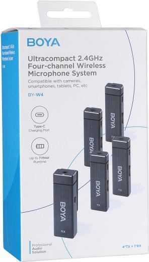 Actual product image Boya BY-W4 Wireless Microphone for Smartphone