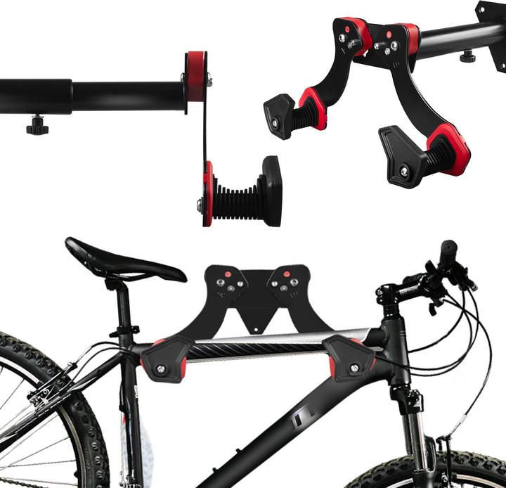 Produktbild Maclean Fahrrad-Wandhalterung aus Stahl Tragfähigkeit 30 kg MC-449