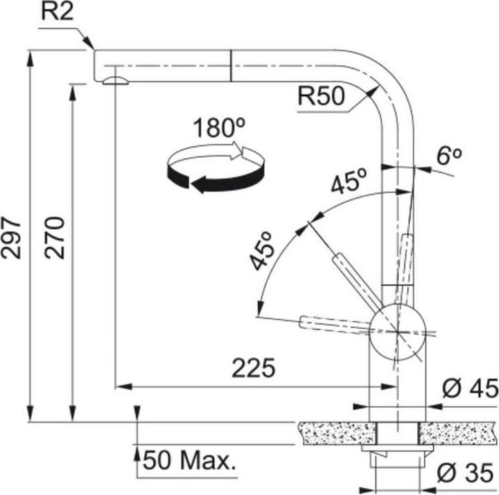 Actual product image Franke Sink taps Atlas Neo