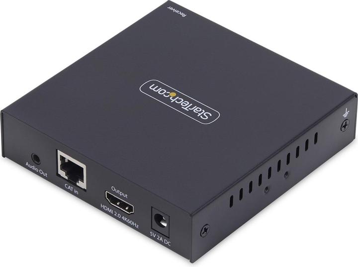 Produktbild StarTech .com IH2006-HDMI-RX, Receiver, Kabelgebunden, 3840 x 2160 Pixel, 60 Hz, Schwarz, Metall