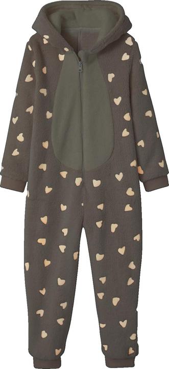 Actual product image Vertbaudet Girls' plush jumpsuit, noctilucent (86)