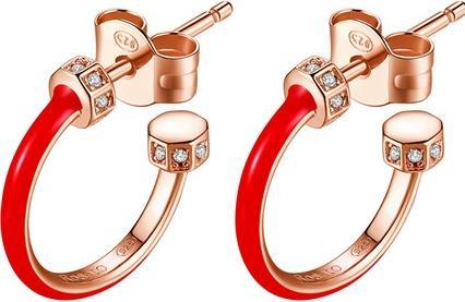 Produktbild Rosato Bronze round earrings with zircons Storie RZO007
