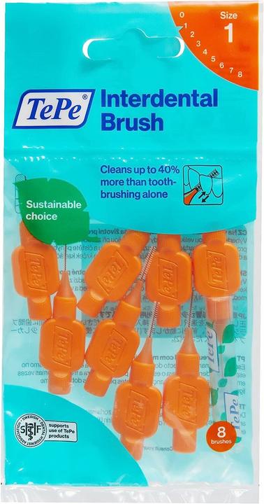 TePe Original Interdental Brushes 0.45Mm Orange 8Pcs (8 x, 0.45 mm)