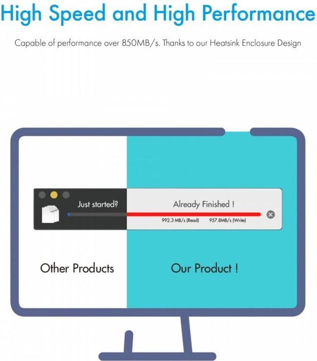 Produktbild Icy Box ext. M.2 NVMe Gehäuse IB-1816M-C31 (M.2 2280, M.2 2230, M.2 2260, M.2 2242)