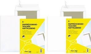 Produktbild Mayer-Network 30002544 Papprückwandtaschen B4, ohne Fenster, 120 g/qm, weiss, 5 Stück (5 x)