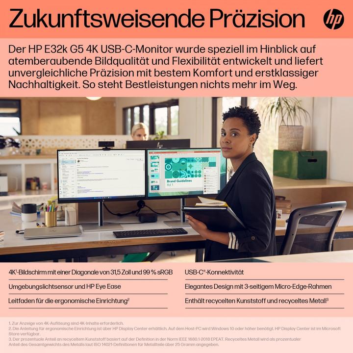 Produktbild HP E32k G5 (3840 x 2160 Pixel, 32")