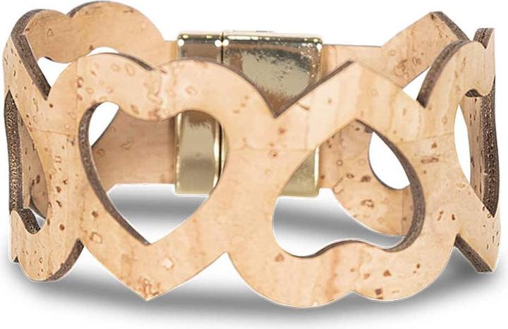 Actual product image Artipel Bracelet "Big Hearty" natural (18 cm, Cork)