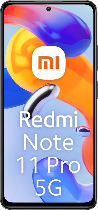 Actual product image Xiaomi Redmi Note 11 Pro 5G (128 GB, Graphite gray, 6.67", Hybrid Dual SIM, 108 Mpx, 5G)