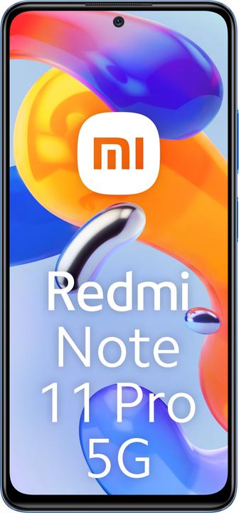 Produktbild Xiaomi Redmi Note 11 Pro 5G (128 GB, Atlantic Blue, 6.67", Hybrid Dual SIM, 108 Mpx, 5G)