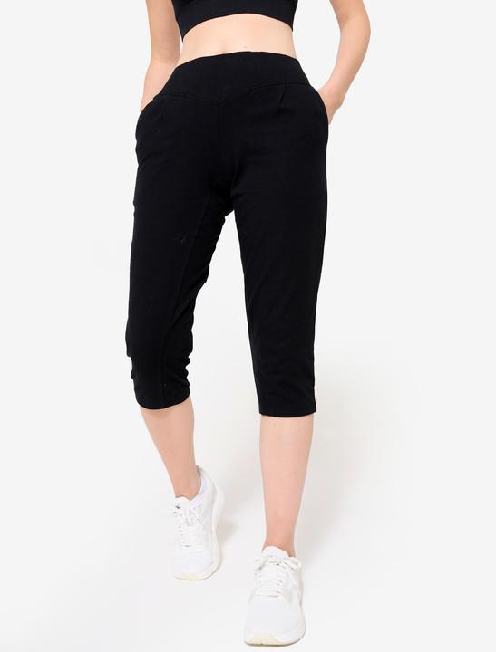 Actual product image Domyos 3/4 Leggings Damen Taschen - schwarz (3XL)