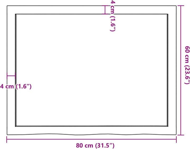 Actual product image VidaXL Gianna (80 x 4 x 60 cm)