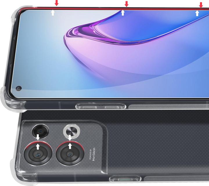 Produktbild Avizar Premium Schutz-Set: Hülle + Folie Series (Oppo Reno 8)